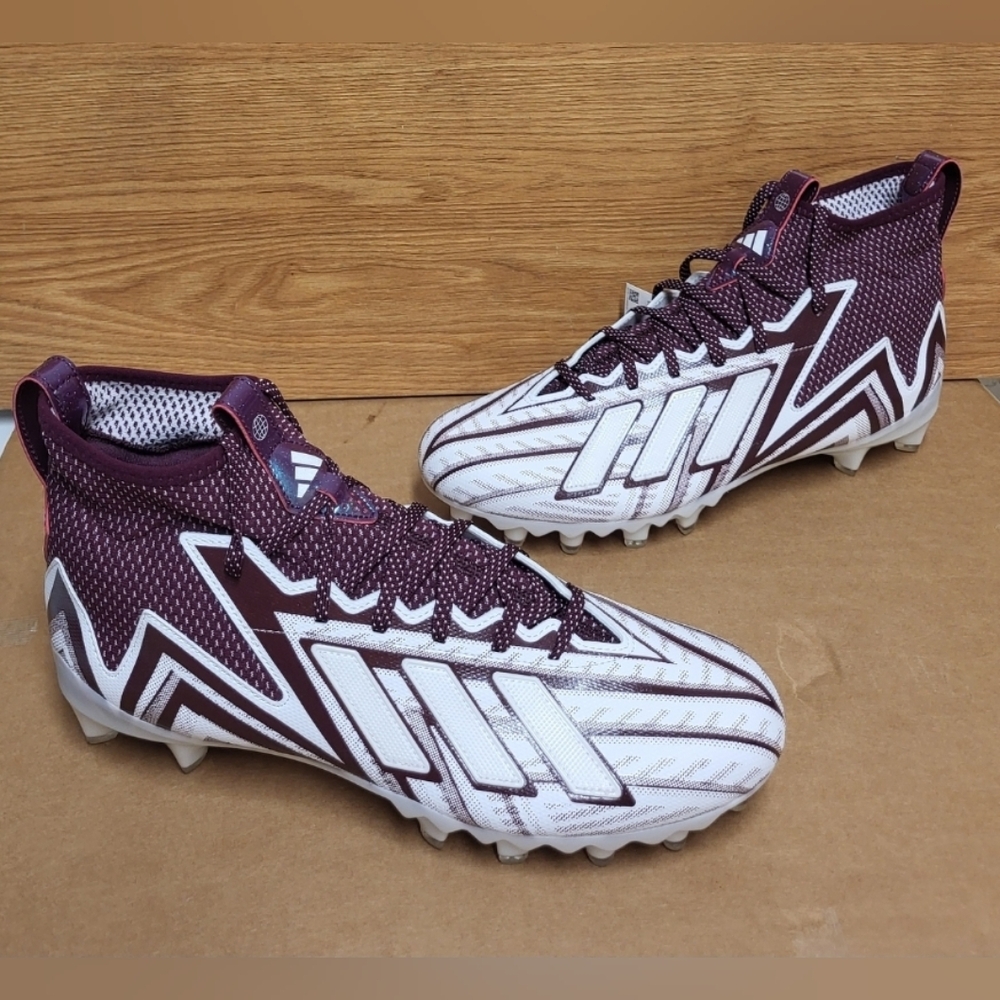 Adidas Freak 23 Inline Maroon/White Football Cleats Men Size 12 NWT